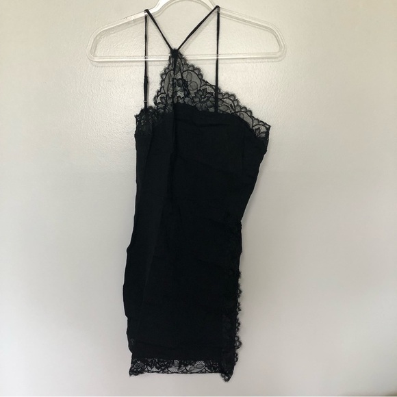 Free People Premonitions Slip Bodycon Dress Black Small - Picture 2 of 4